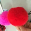 Pompon Ball Puszysty pompom Rex Rabbit Fur Craft DIY Soft 8cm Hiq HIQ Multi Color Hair Accessories 48pcs GR1093857547