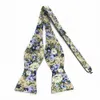 Mode -Hosenträger Fliege Krawatte Taschenschal Set Baumwollblumenschlinge Männer und Frauen Qualität Leder 20209217396