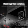 Läderspegel Plexiglas Fallskydd för aphone iPhone 11 Pro Max Silikon ShocktoProof Coque för iPhone 11 Pro Phone Shell Capas