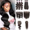 Indian Straight Virgin Human Hair Wefts with Closure Body Wave Bundles with Frontal Unprocessed Hair Extensions Wholesale Pricing Supplier