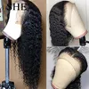 Ginger Orange Colored Human Hair Wigs Pre Plucked 13X6 Curly Part Lace Front Wigs For Black Women Natural Remy Glueless 1507651695