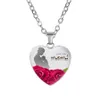 Anne Noel Hediye Sonsuza Aşk 8 Stiller Taş Kalp kolye kolye Triko Zinciri Moda Takı Büyük Anne Infinity
