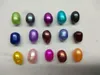 Oval Oyster Pearl 6-7mm Mix 15 Kolor świeżej Wody Natural Pearl Prezent DIY Luźne Dekoracje Opakowania próżniowe Hurtownie Perły Oyster