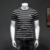 10 stilar trycker män t skjortor smala fit mens o-hals kort hylsa t-shirt lös casual stor storlek m-5xl245c