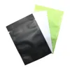 100 pz/lotto Opaco Lucido Piatto Open Top Foglio di Alluminio Sacchetto di Vuoto Sigillatura di Calore Sacchetti di Imballaggio Cibo Caffè Tè Mylar Foil Bag