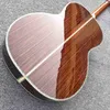 Customized solid spruce top acoustic electric guitar 100% life tree inlay all real abalone binding in wine red