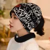 LongKeeper, novedad de 2019, gorro cálido para mujer, estilo de letras de otoño, bufanda de primavera, sombreros, bufanda para mujer, gorro de 3 usos, gorros para niñas