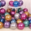 Balões coloridos do hélio de látex balão metálico venda quente casamento festa de aniversário decoração balões de 12 polegadas 100 pcs / set
