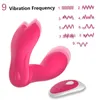 Kadınlar Vibratör G Spot Klitoris Stimülatör Giyilebilir Seks Toy Y19060302 İçin Su geçirmez Flxur 9 Modları Dildo Kelebek Kablosuz Uzaktan Vibratör