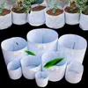 エアレーションファブリックポット植栽バッグを栽培した丸い白い通気性のある植物容器ガロン栽培バッグバルクスモールエアレーション厚い非織りポット配布