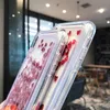 Custodia per telefono Luxury Glitter Liquid Quicksand Love Paillettes TPU Bordo morbido Custodia anti-caduta con cover posteriore per iPhone 11promax e Samsung S20+