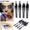 Mascara colorato Ciglia impermeabili Allungamento Estensione Colore Inchiostro Trucco Ciglia Nero Viola Blu Marrone Volume 3D Mascara