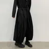 Mężczyzna Retro Moda Punk Gothic Szeroki Noga Spódnica Spodnie Spodnie Mężczyźni Japonia Harajuku Streetstyle Luźne Dorywczo Kimono Pant1