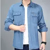 Erkek Ceketler Erkekler Jean Koyu Mavi Siyah Giyim Denim Ceket Moda Adam Kot Ince Dış Giyim Erkek Kovboy Artı Boyutu S-4 XL