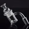 DHL 4mm Bottom Quartz Banger Nail avec Spinning Cyclone Carb Cap Glow in the Dark Luminous Terp Pearls Dab Outil pour Bong en verre