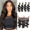 8A GRADE BRAZILIAN DEEP Curly Wave Weaves Human Hair Bundles With 13x4 Lace Frontal Virgin 1030 tum Deep Curly Human Hair Ex9858632