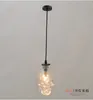 moderno Crânio de vidro claro Luzes Pingente Retro Crânio do demónio fantasma do mal Skeleton luminária Bar Sala de Jantar LED Lighting Fixture