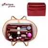 Vilten insteektas Rits Multi Pocket Handtas Portemonnee Organizer Houder Make-up reistas Cosmetische tassen en koffers dropship CY2005185961549