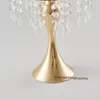 Wedding Gold Acrylic Crystal Candelabra Tealight Holder Candelabras Party Decor SenU0371