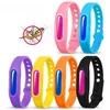 Anti Mosquito Ring Waterproof Candy Jelly Color Mosquito Repellent Band Bracelets kids Silicone Hand Wrist Band EEA1575