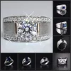 Choucong sieraden maat 8/9/10/11 vintage sfeer 15ct ronde 5a zirkoon steen 18 kt geel goud gevulde ring voor mannen