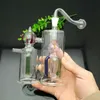 Glazen pijpen Roken geblazen waterpijp Vervaardiging Handgeblazen waterpijpen Nieuwe Strawberry Silent Twin Glass Water Smoke Bottle