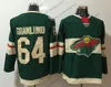 Personalizado Minnesota Selvagem Verde Terceiro Jersey Qualquer Número Nome Homens Mulheres Jovem Criança Vermelho Branco Fiala Dumba Parise Suter Hartman 36 Mats Zuccarello