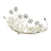 Vintage Hochzeit Brautkrone Tiara Süßwasserperlen Stirnband Silber Stern Haarschmuck Schmuck Band Kopfschmuck Prinzessin Königin Strass