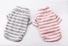 Elastic Bottoming Shirt Pet Dog Striped Clothes Cotton Warm Winter T-shirt Cat Puppy Costume Apparel for Small Medium Dog XS-2XL