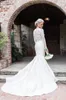 2019 Wedding Lace Boleros Jackets White Ivory Jewel Long Sleeve Bridal Shawl Wraps For Wedding Dress Evening Party 8596559