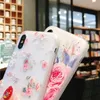 Vintage Flower Silicon Telefoon Case voor iPhone 7 8 Plus Rose Floral Leaves Cases voor iPhone X 8 7 6 6 S Plus 5 5 S SE Soft TPU Cover