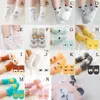 14 Styles bébé mode coton chaussettes nouveau-né infantile enfants plancher antidérapant chaussettes filles garçons asymétrique dessin animé animal chaussettes M361