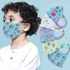 Barntecknad 3D-mask Lämplig för barn Förhindra damm och spruta återanvändbar Rengöring Silk Bomull Masker Verktyg EEA1566