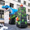 Большой надувной юрский юрский динозавр arch Дверь 5M Airblown Талисман Tyrannosaurus Rex Archway для тематического парка и зоопарка