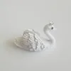 Resin Swan Place Card Holders Photo Memo Number Name Card Clip Romantic Wedding Table Decorations WB419