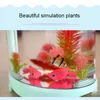 Aquarium Humidifier 2 In 1 Mini USB Night Light Mute Air Purifier Fish Tank Household 460ml Light Humidifier Bedroom Air Purifier home