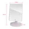 LED Touch SN Makeup Mirror Table Vanity Mirror för smink med 16 LED -lampor Professionell justerbar bänkskiva 180 Roterande9469119