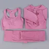 Vital Seamless Sports Set 3 Pieses Yoga Suits For Women Gym Set 2 Piece Sportwear Workout Clothess Kits Legging Top Bra8326448