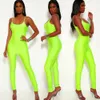 Kvinnor Slim Jumpsuit Solid Bodysuit Playsuit Sexig Backless Ärmlös Sling Jumpsuit Overaller Skinny Long Trousers Maternity Bottoms M1894