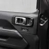 Bol de porte intérieure à 2 portes en Fiber de carbone décorative, pour Jeep Wrangler JL 2018, sortie d'usine, accessoires internes automobiles de haute qualité 3198020