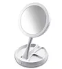 Specchio cosmetico portatile rotondo del trucco delle donne specchio facciale del trucco di trucco Specchio cosmetico da tavolino del regalo degli strumenti degli specchi da tavolino