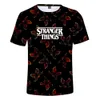 Stranger Things 3 camiseta 3D para hombres, niños y niñas, moda de verano, cuello redondo, camiseta divertida de manga corta, camiseta de Hip Hop, ropa para Calle de hombre 258n