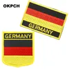 Alemania bordado hierro en bandera parches bandera nacional parche para ropa DIY decoración PT0049-2