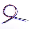 Colorful Silicone Aluminum Handle Filter Hose Tube Mounthpiece Tip 1.8M 3Colors For Hookah Shisha Smoking Pipe Glass Water Bongs