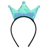 Mode Baby Girl Crown Hairband Sequin Crown Glitter Haarstokken Festival Party Haaraccessoires Hoge kwaliteit