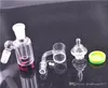 Ashcatcher Catcher di cenere di vetro con contenitore in silicone Chiodo Banger al quarzo 14mm 18mm con tappo di carb rotante e perla terp per bong di vetro