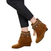 뜨거운 판매 - SAGACE 여성의 구슬 셰이프 트레이스 부츠 조커 신발 측면 지퍼 보헤미안 스크럽 부티 편안한 여성 부츠 2019