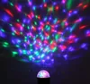 Lampa LED Lampa Mini Crystal Magic Ball Auto Obrotowy Kryształ Laser Lampy Dancing Lampy świąteczne Party Supplies GGA1780