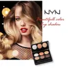 NYN Cosmetic SCHOOL Paleta Da Sombra Matte Sombra de Olho Mini estilo 6 Cores Sombra e maquiagem pincel