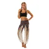 40% Breda Benbyxor Kvinnor Blend Dance Harem Byxor Multicolor Retro Print Plus Storlek Lös Comfy Byxor Hem Pant1